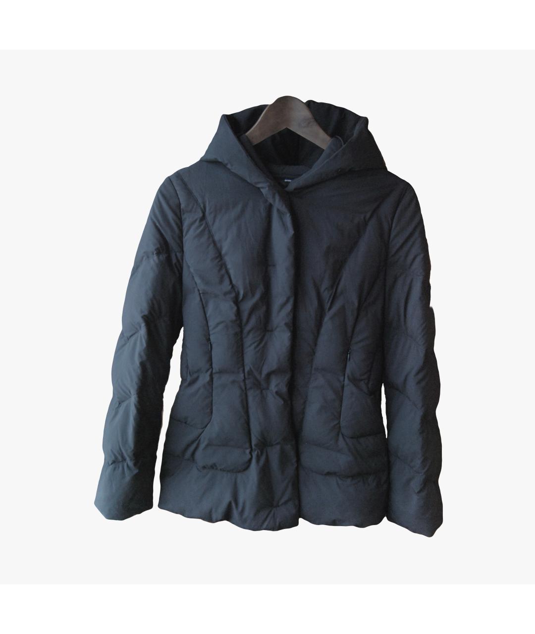 MAX MARA Черный полиэстеровый пуховик, фото 2