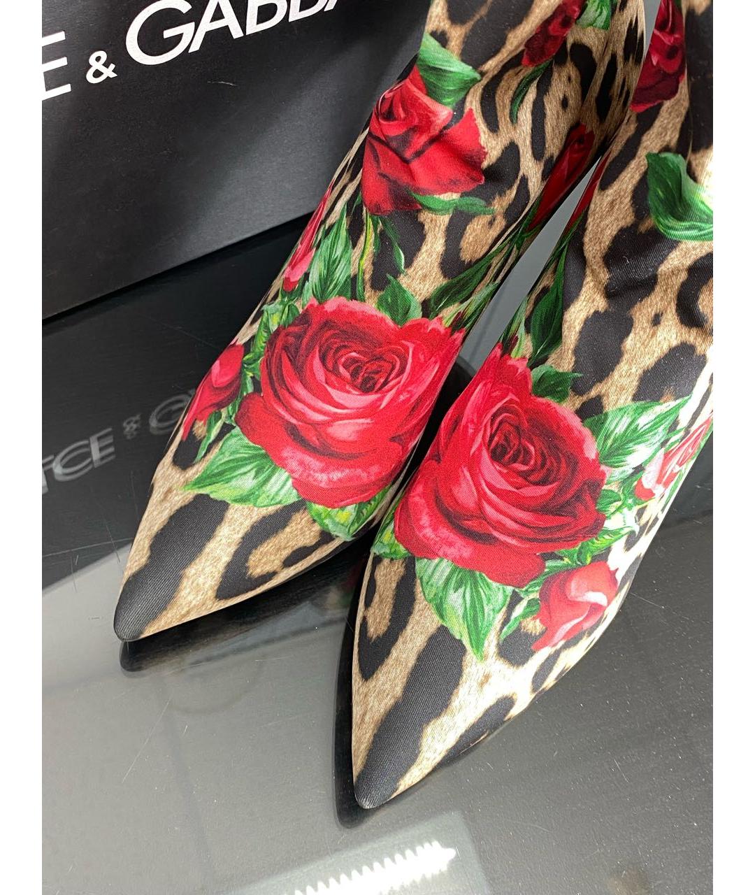 DOLCE&GABBANA Мульти кожаные полусапоги, фото 3