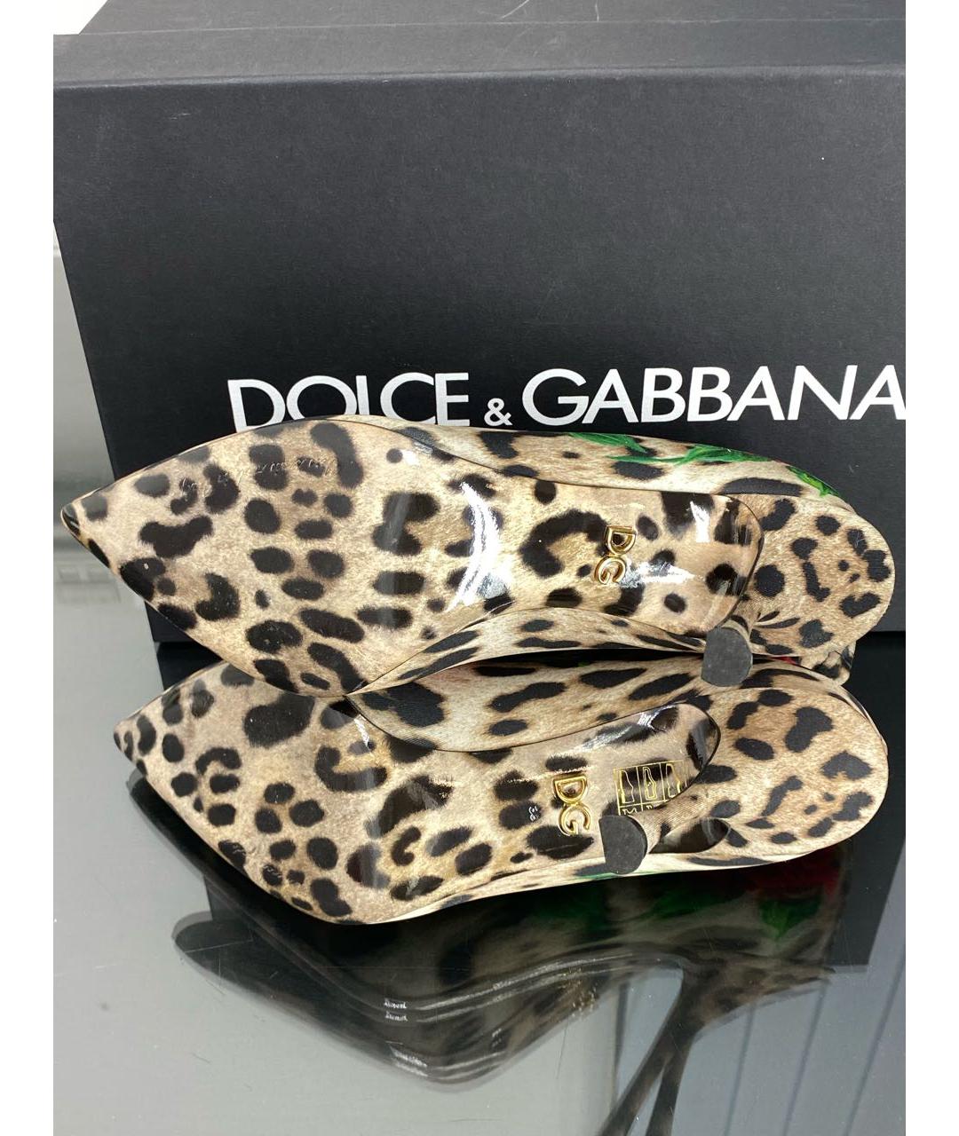 DOLCE&GABBANA Мульти кожаные полусапоги, фото 6