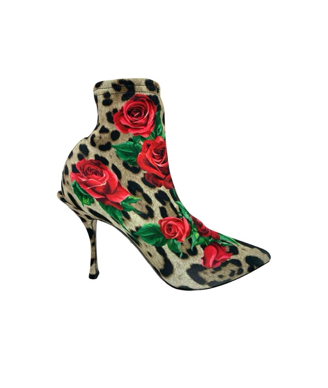 DOLCE&GABBANA Мульти кожаные полусапоги, фото 9