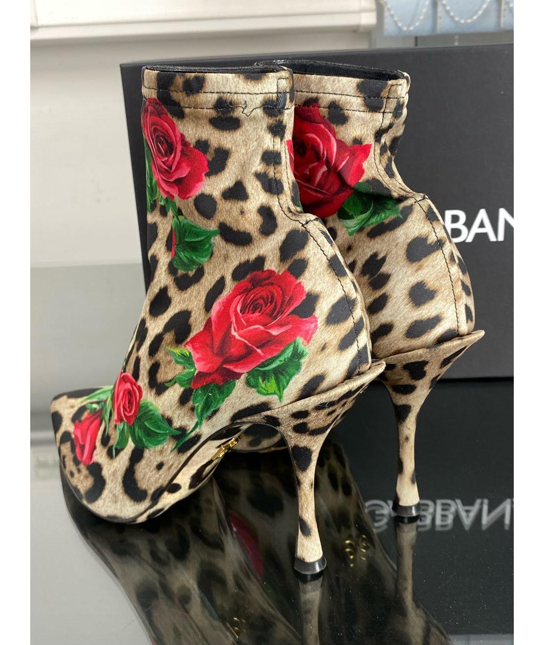 DOLCE&GABBANA Мульти кожаные полусапоги, фото 4