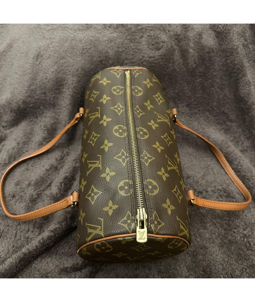 LOUIS VUITTON Коричневая сумка с короткими ручками, фото 8