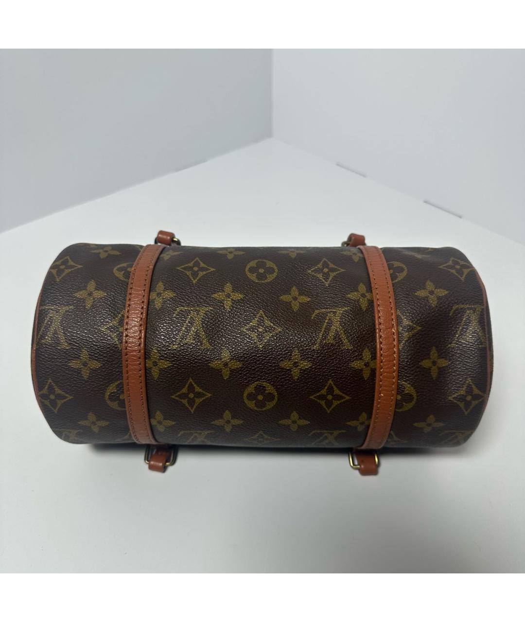 LOUIS VUITTON Коричневая сумка с короткими ручками, фото 5