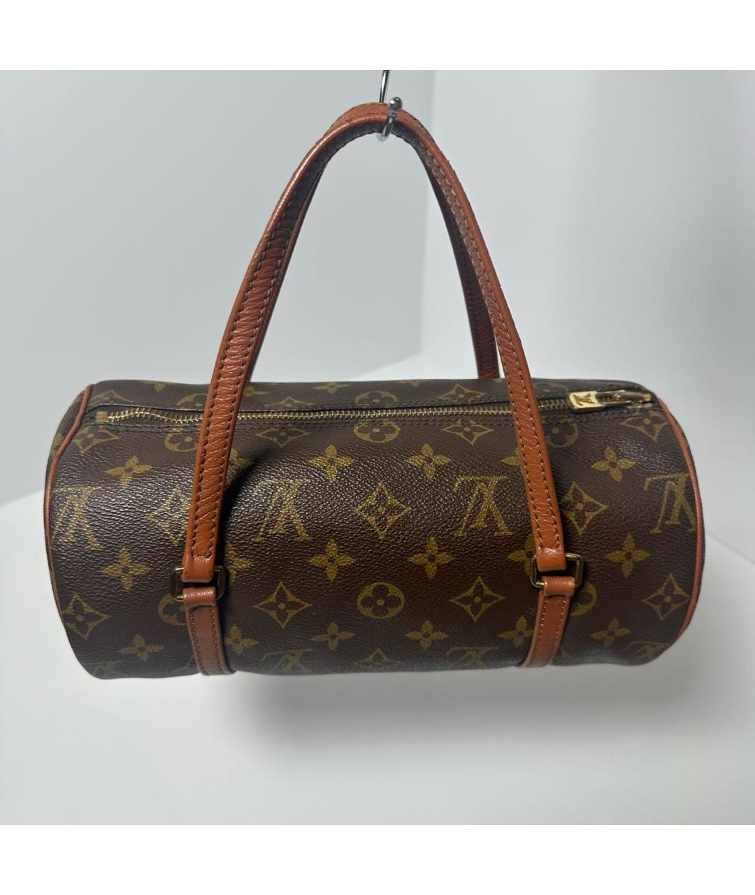 LOUIS VUITTON Коричневая сумка с короткими ручками, фото 9