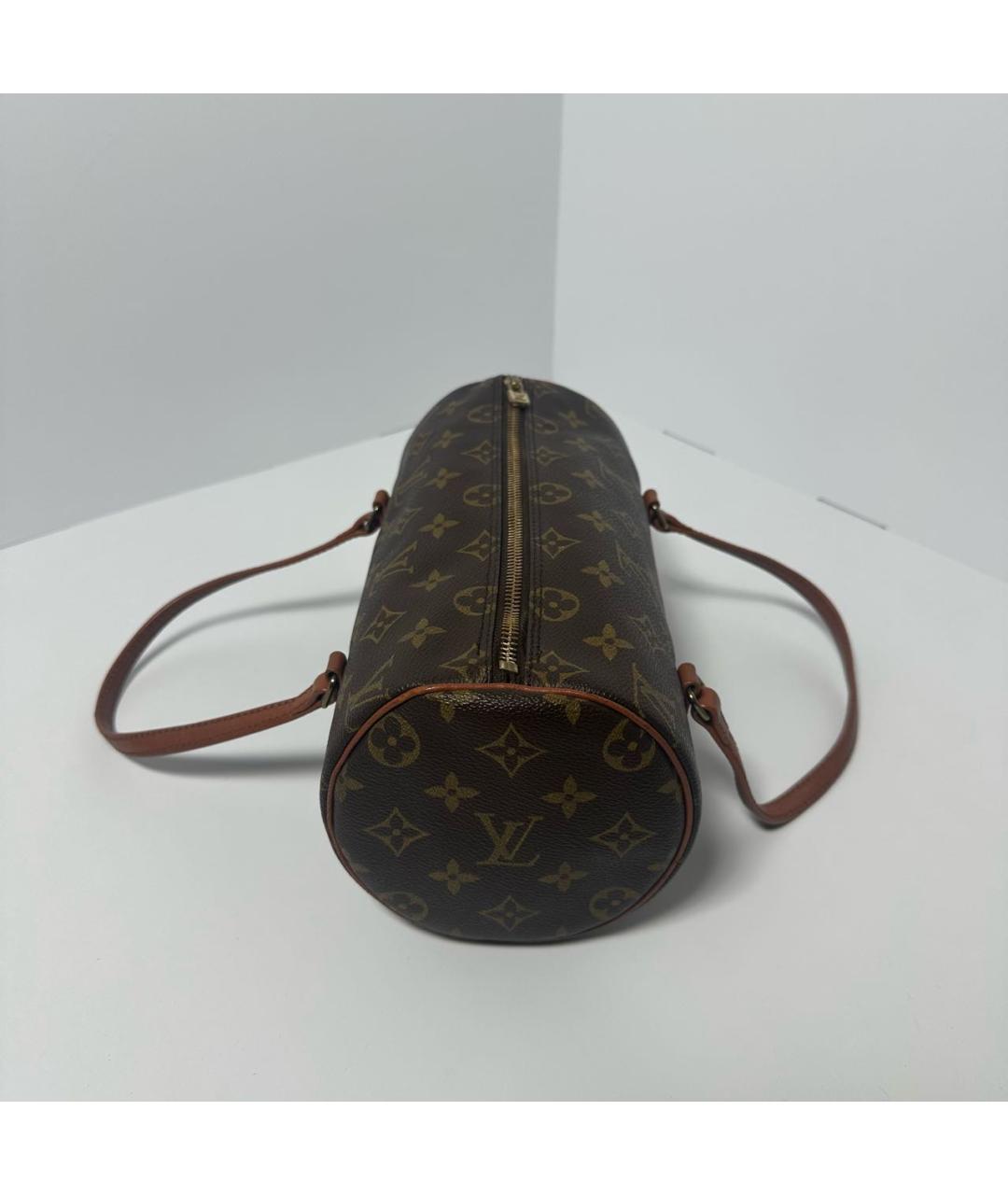 LOUIS VUITTON Коричневая сумка с короткими ручками, фото 4