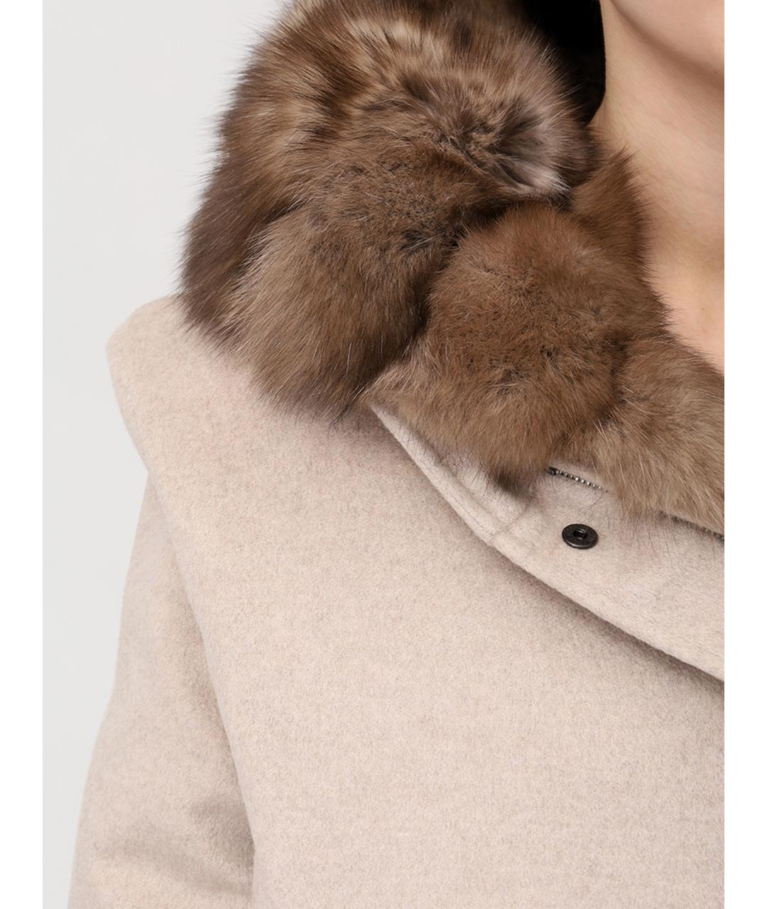 RINDI Бежевая кашемировая парка, фото 5