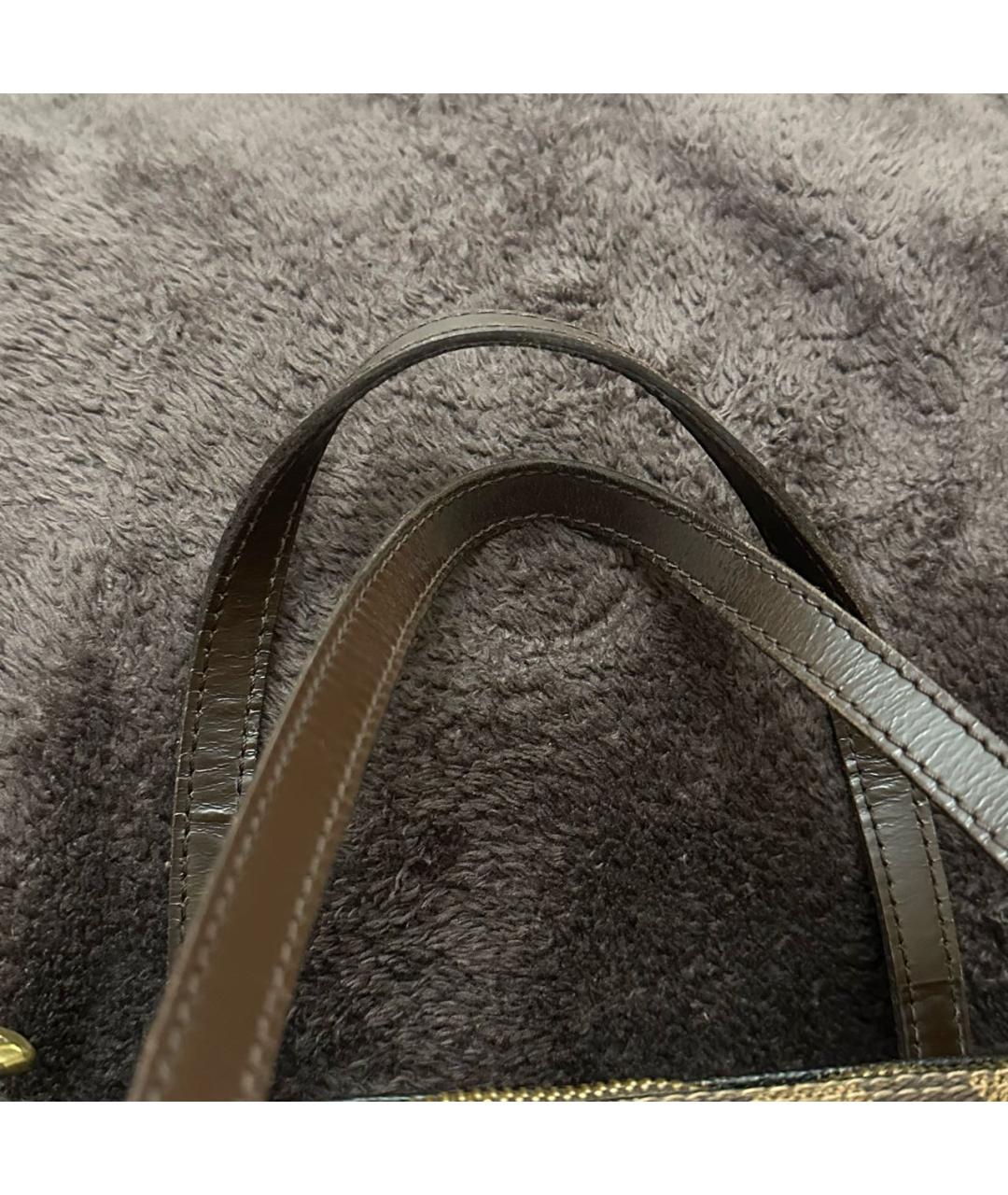 LOUIS VUITTON Коричневая сумка с короткими ручками, фото 7