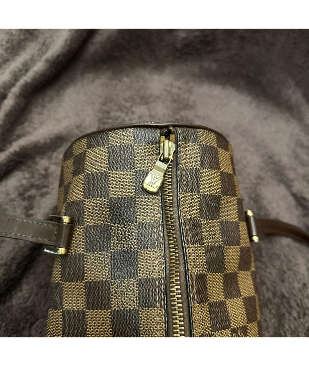 LOUIS VUITTON Коричневая сумка с короткими ручками, фото 8