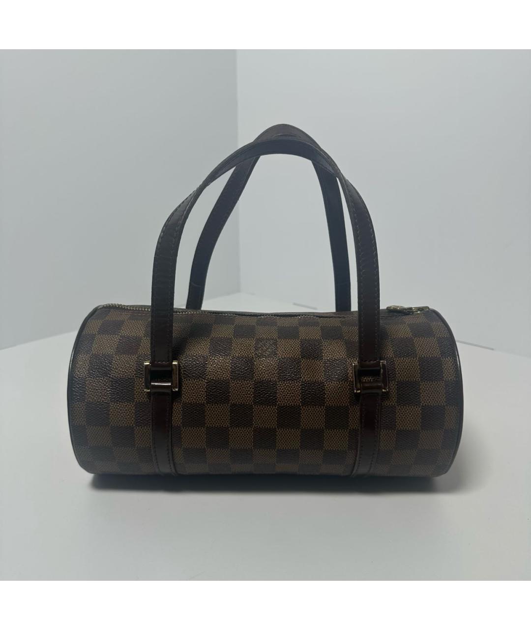 LOUIS VUITTON Коричневая сумка с короткими ручками, фото 9