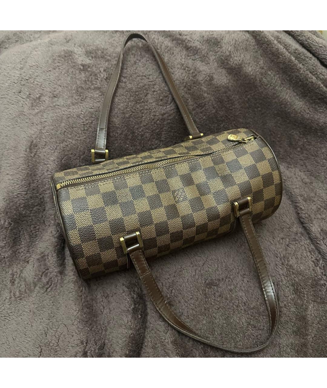 LOUIS VUITTON Коричневая сумка с короткими ручками, фото 6