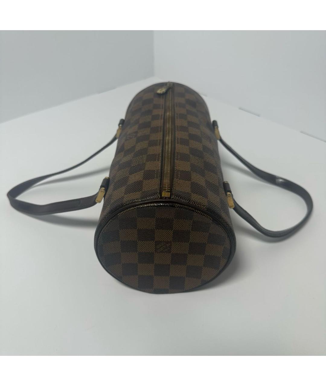 LOUIS VUITTON Коричневая сумка с короткими ручками, фото 4