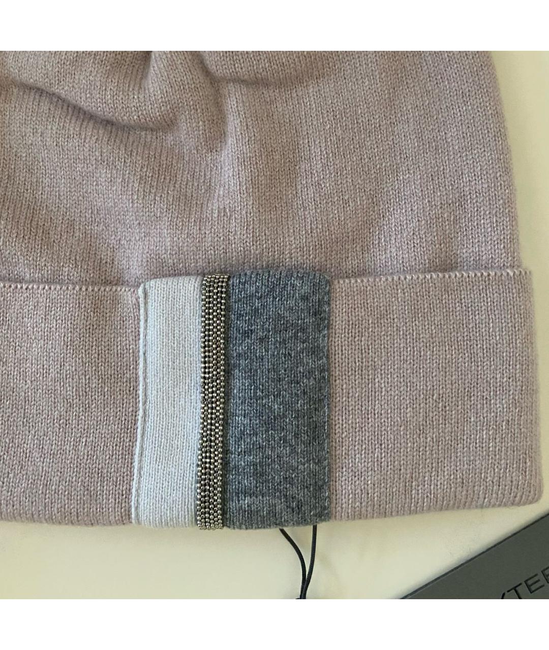 D.EXTERIOR Розовая кашемировая шапка, фото 6