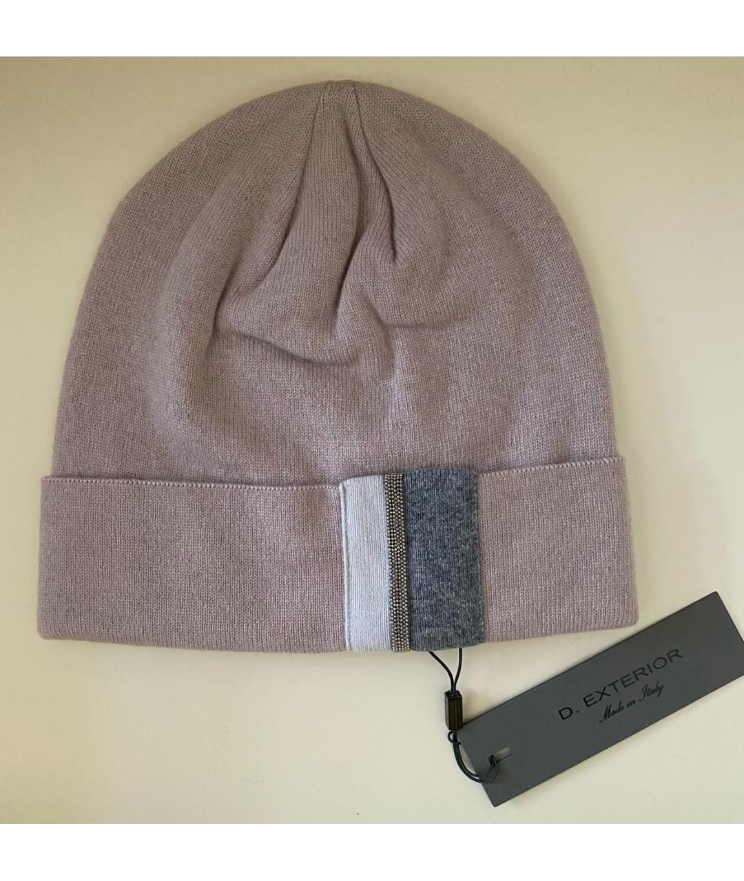 D.EXTERIOR Розовая кашемировая шапка, фото 4