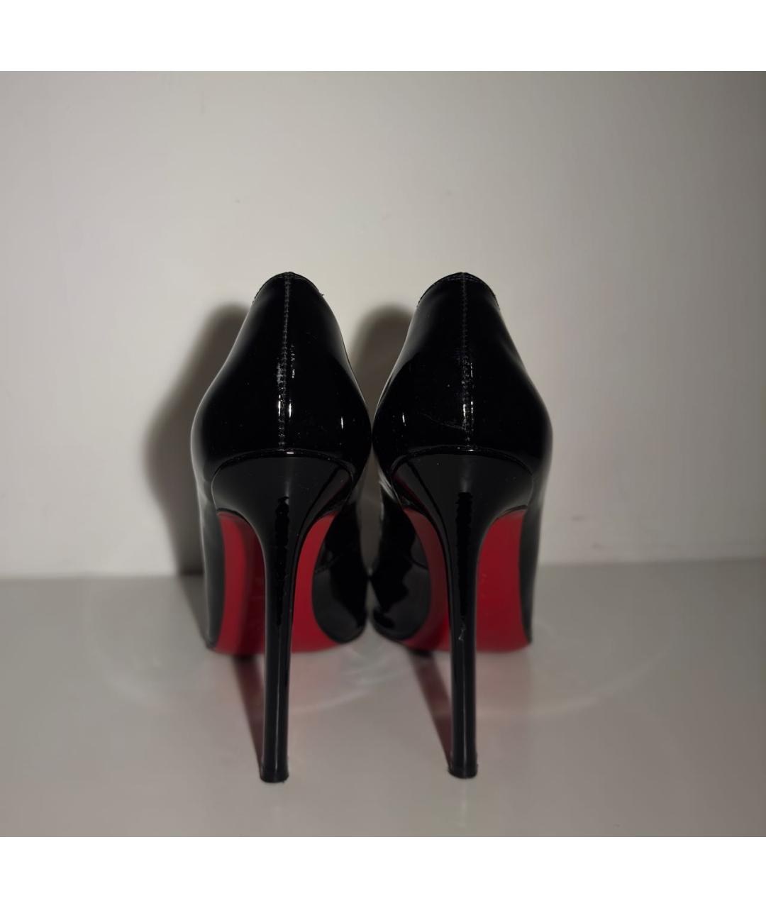 CHRISTIAN LOUBOUTIN Черные туфли из лакированной кожи, фото 4
