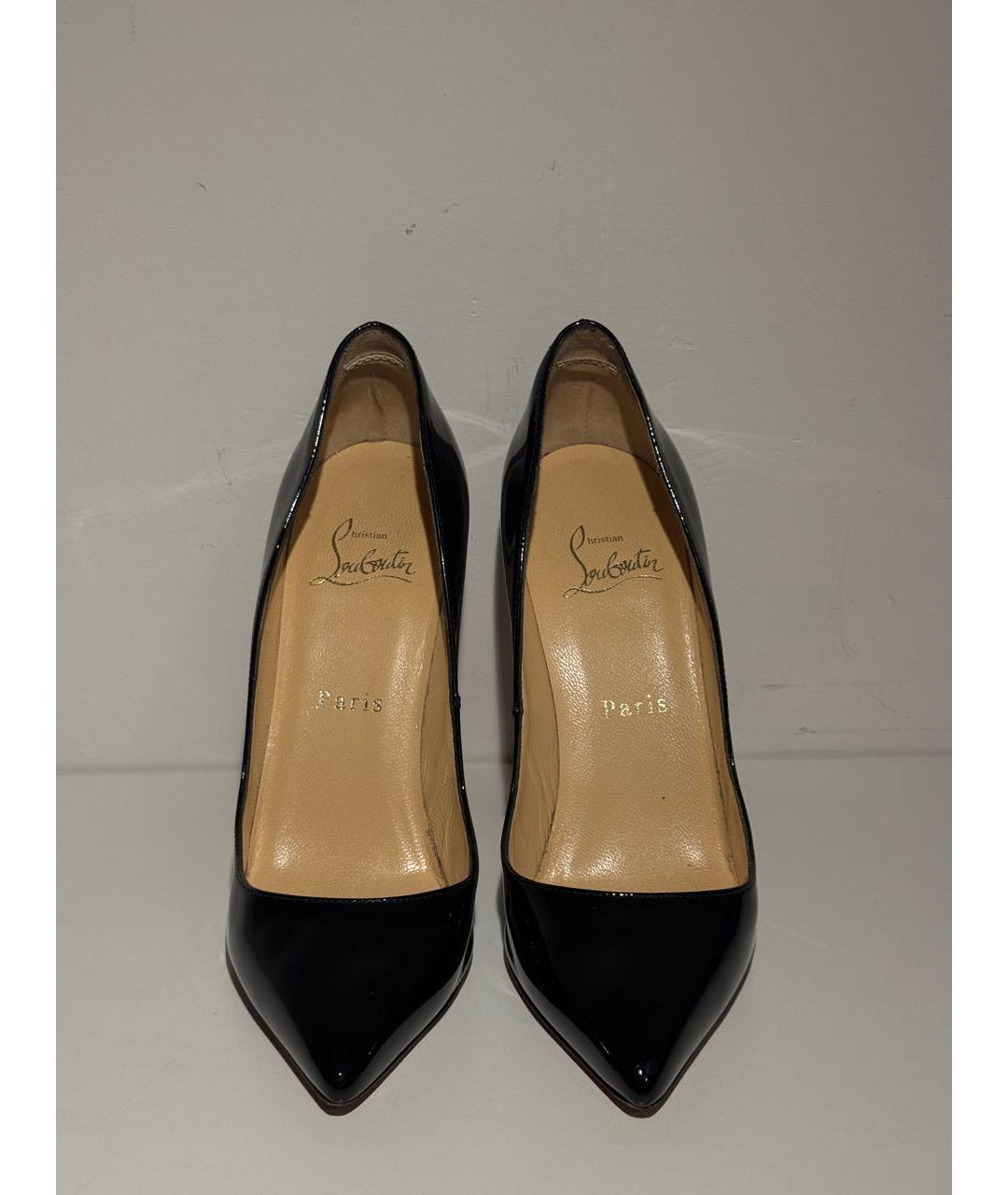 CHRISTIAN LOUBOUTIN Черные туфли из лакированной кожи, фото 2