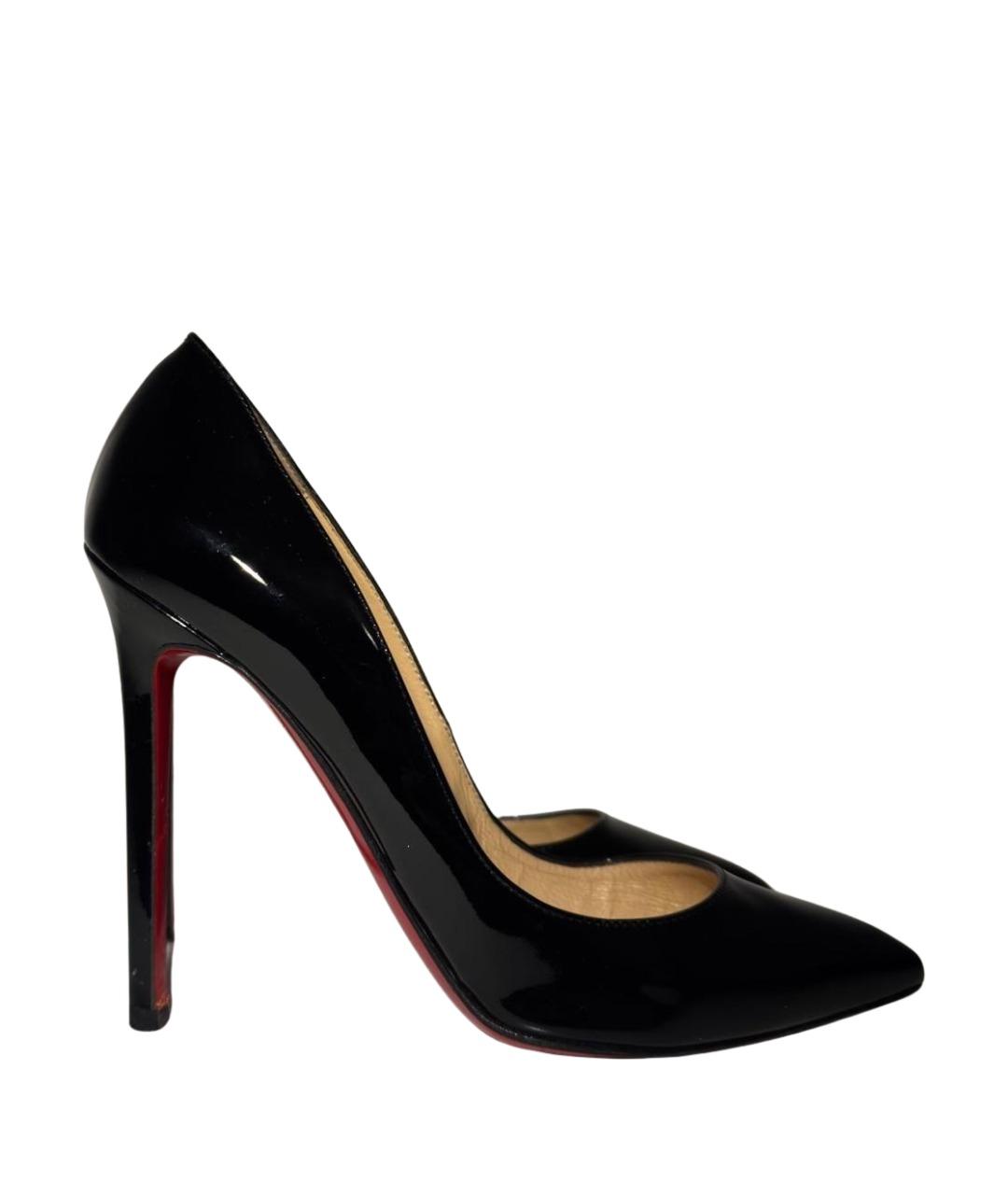 CHRISTIAN LOUBOUTIN Черные туфли из лакированной кожи, фото 1