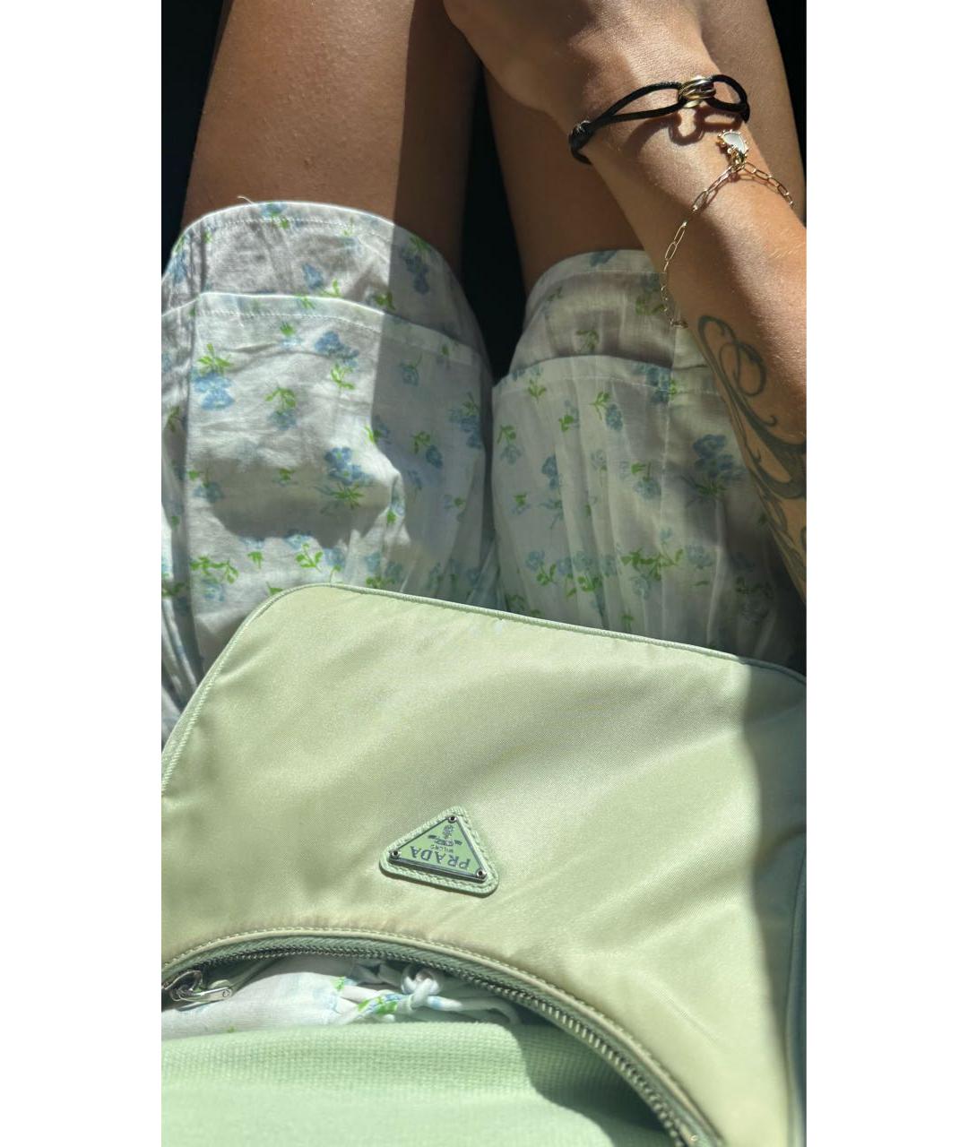 PRADA Салатовая сумка через плечо, фото 4