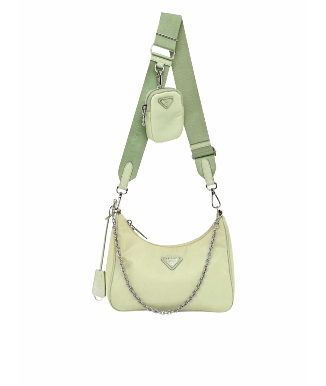 PRADA Салатовая сумка через плечо, фото 1