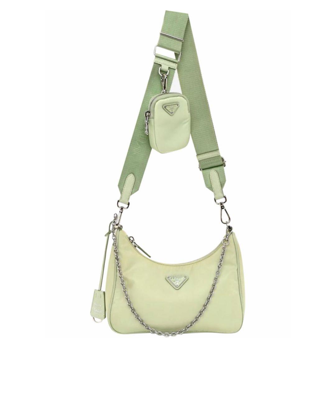 PRADA Салатовая сумка через плечо, фото 7