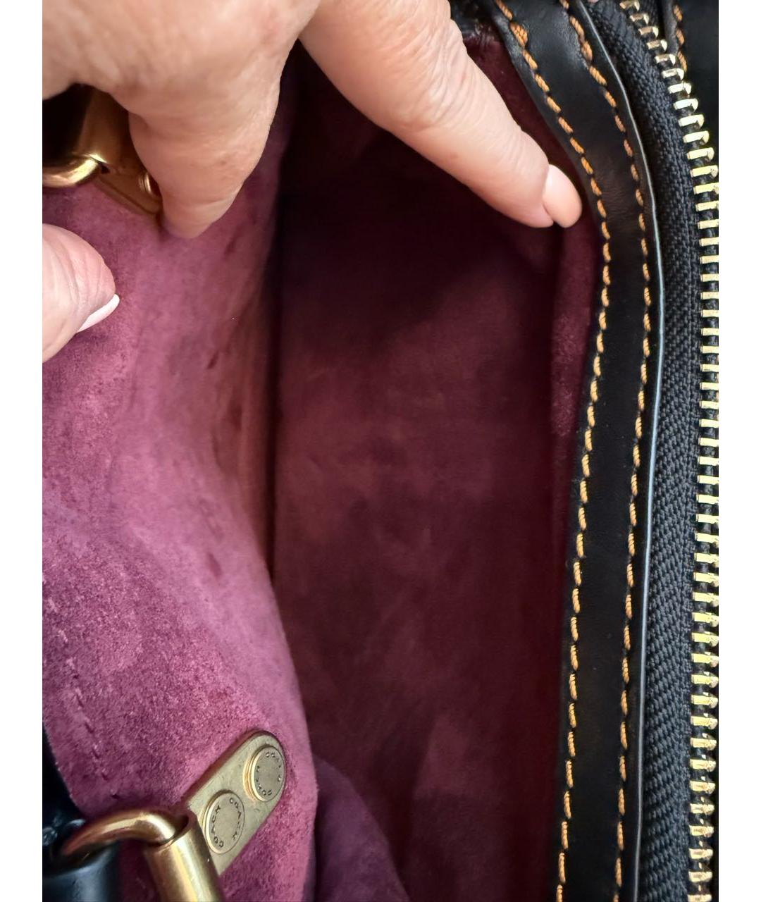 COACH Коричневая кожаная сумка через плечо, фото 3