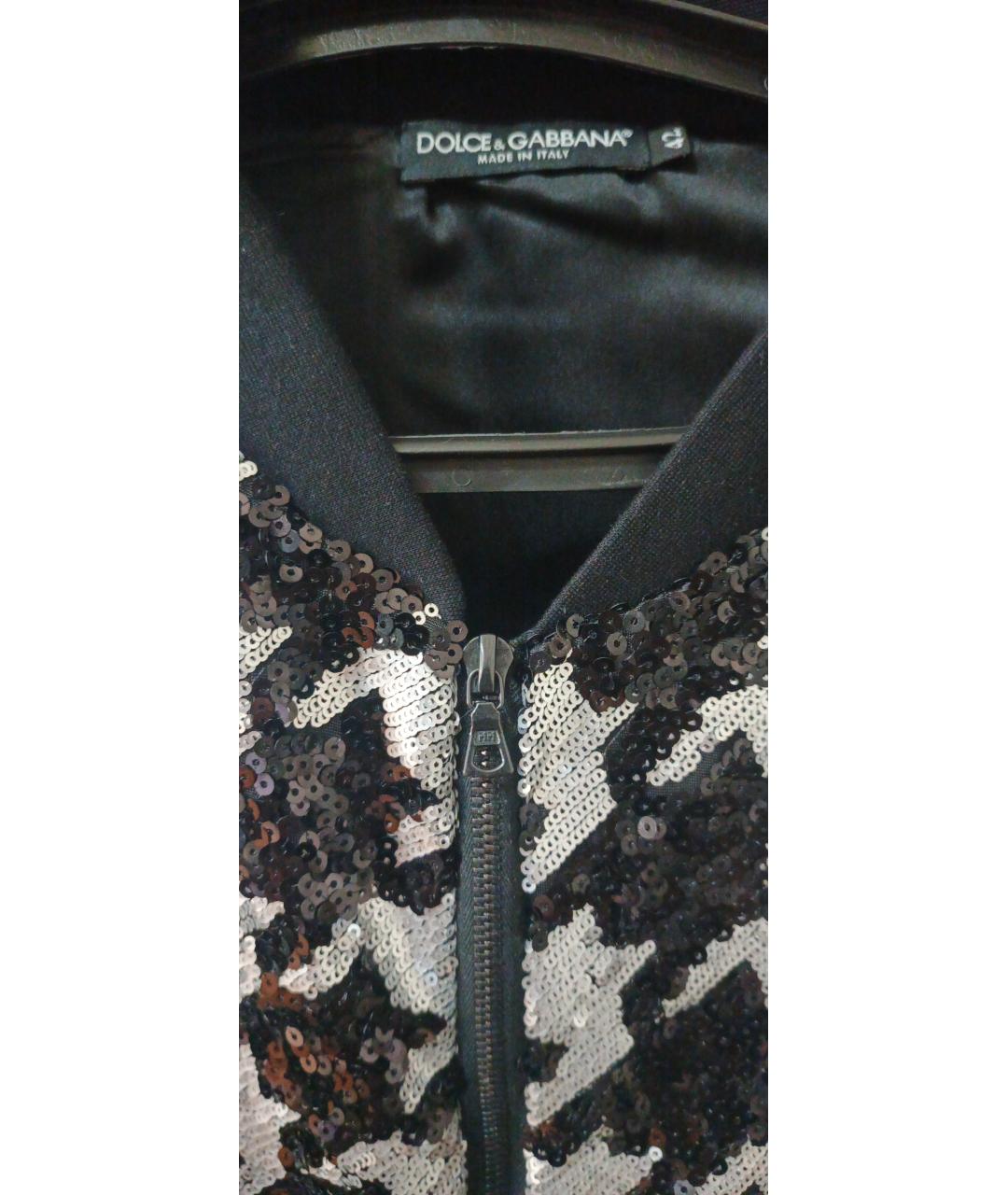 DOLCE&GABBANA Черная полиамидовая куртка, фото 4