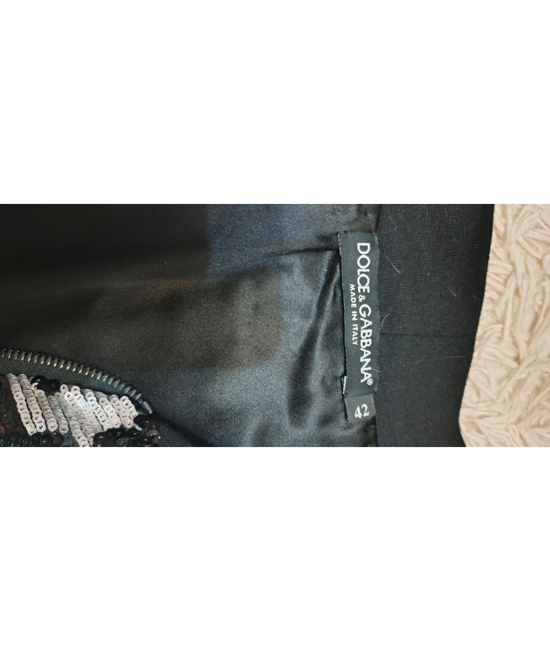 DOLCE&GABBANA Черная полиамидовая куртка, фото 3