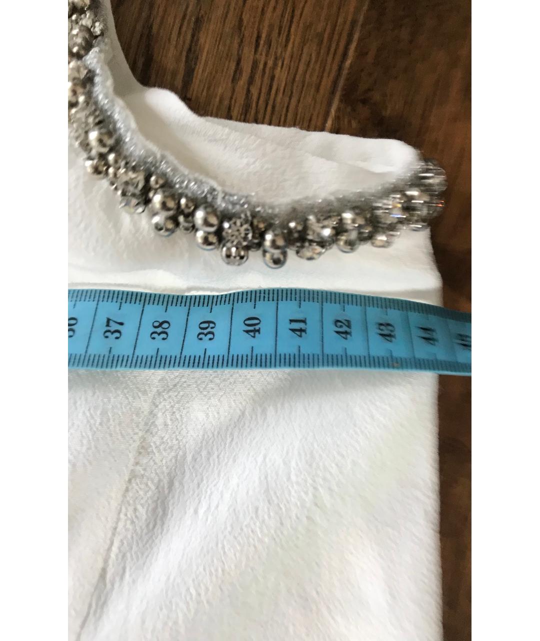 MAJE Белая вискозная майка, фото 9