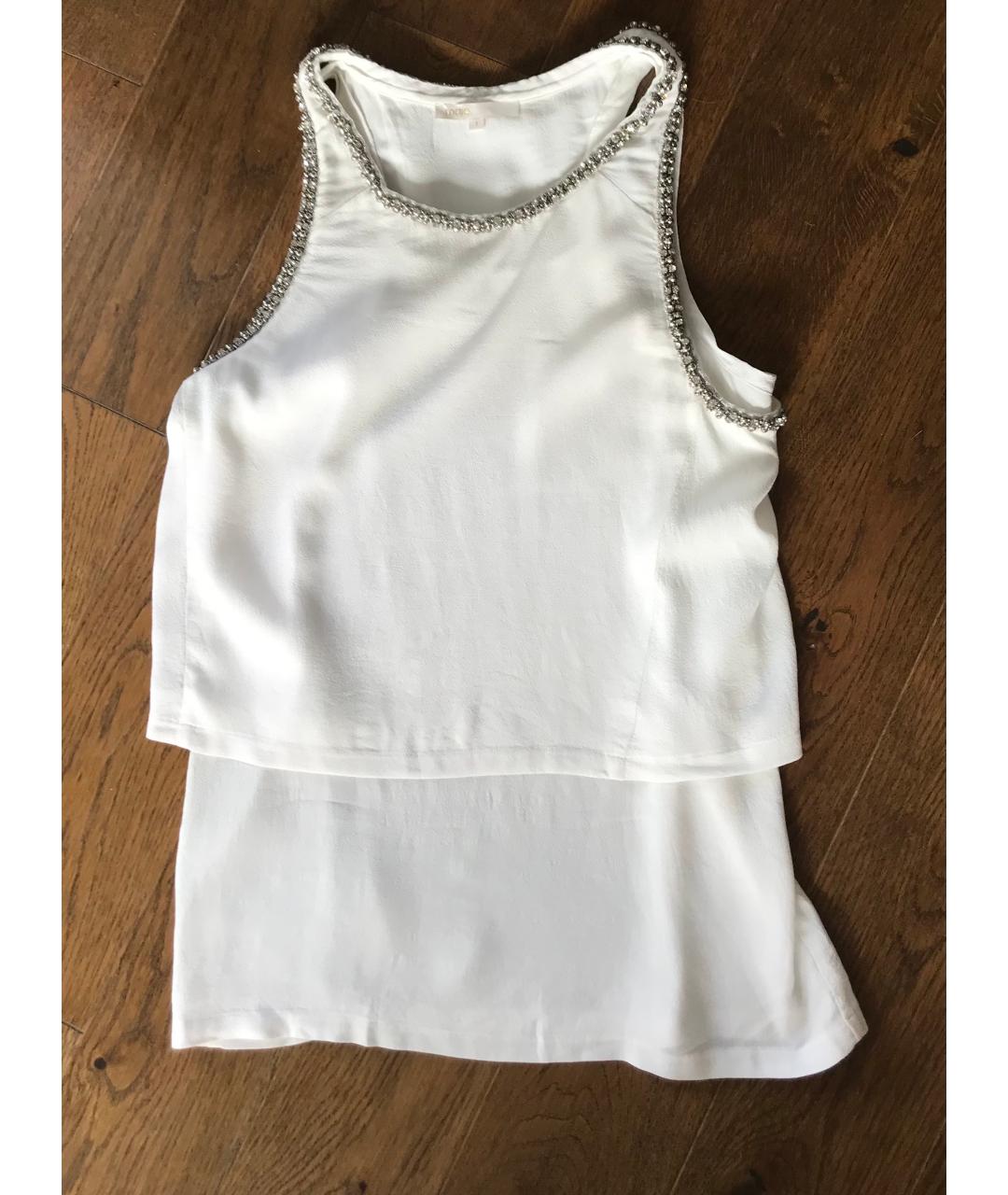 MAJE Белая вискозная майка, фото 2