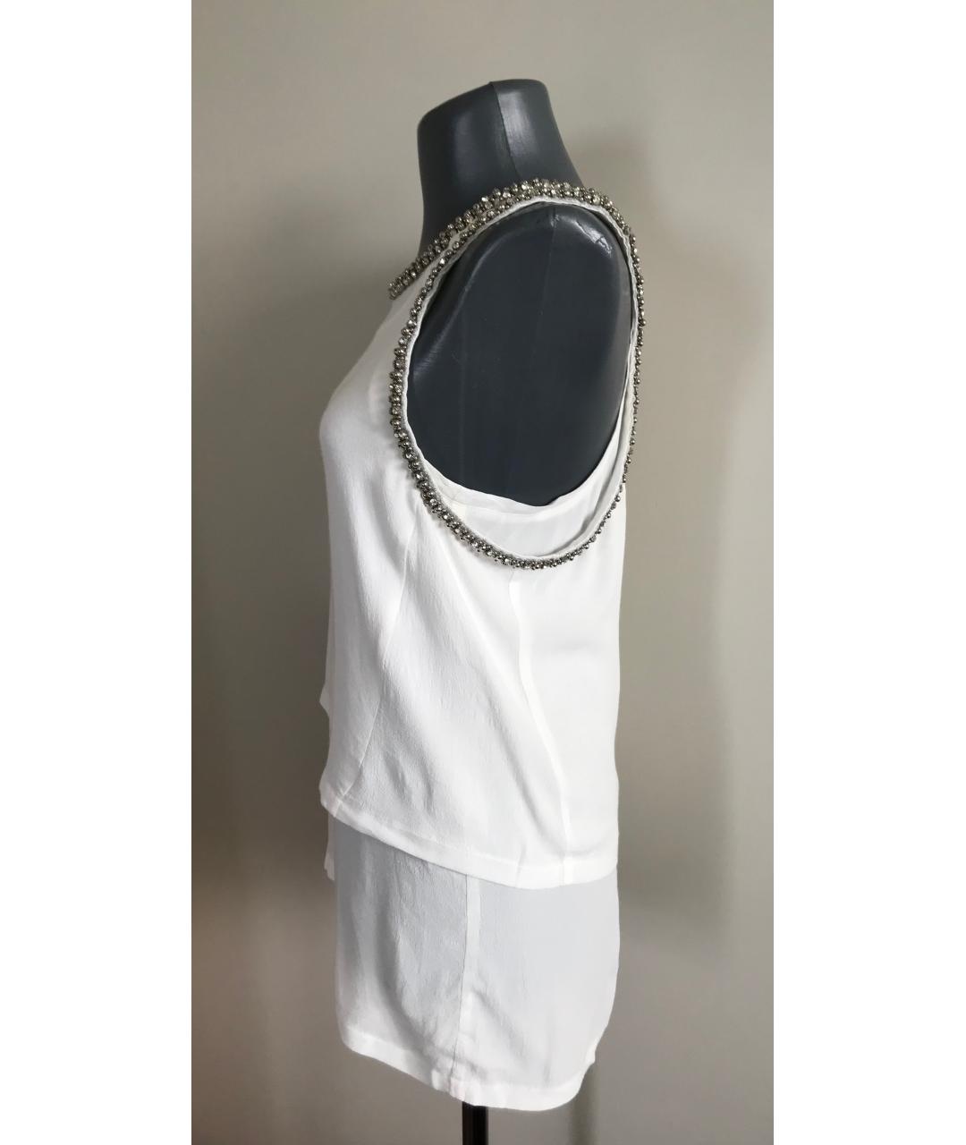 MAJE Белая вискозная майка, фото 3