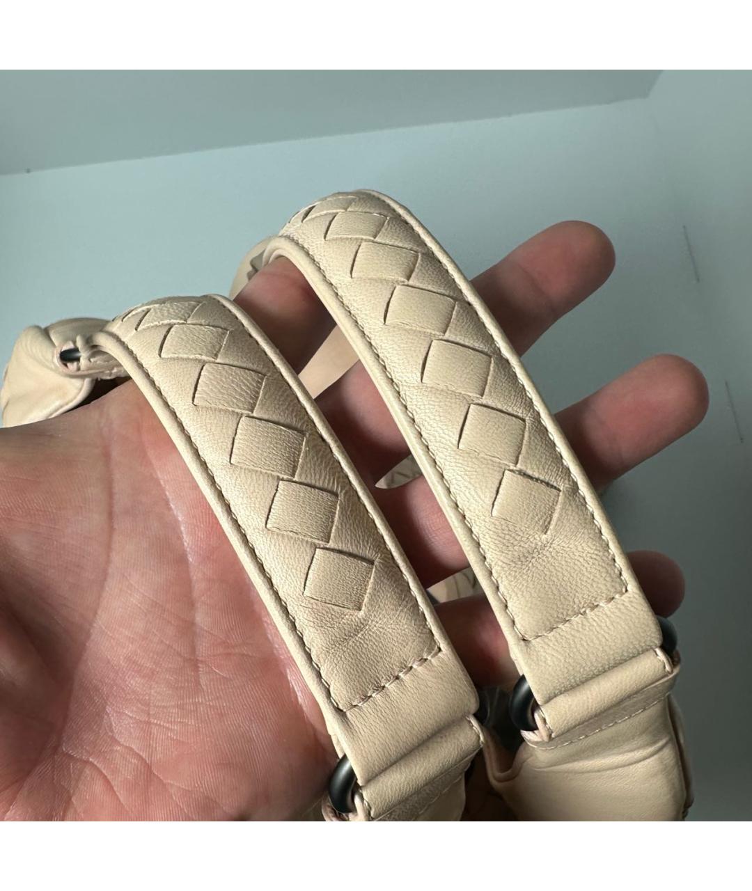 BOTTEGA VENETA Коралловая кожаная сумка с короткими ручками, фото 4