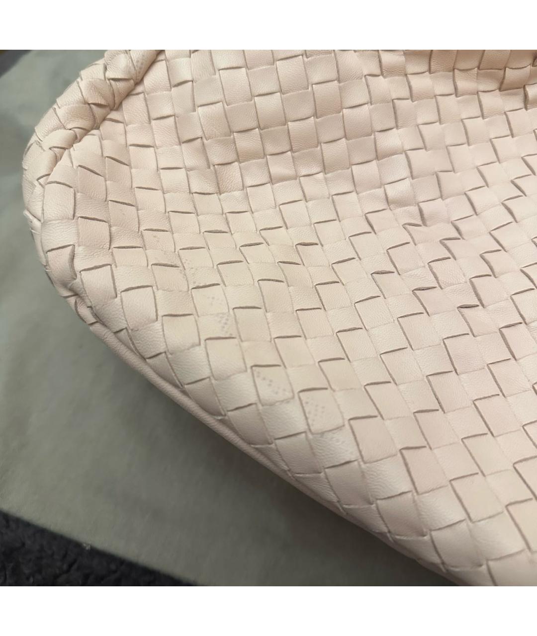 BOTTEGA VENETA Коралловая кожаная сумка с короткими ручками, фото 5