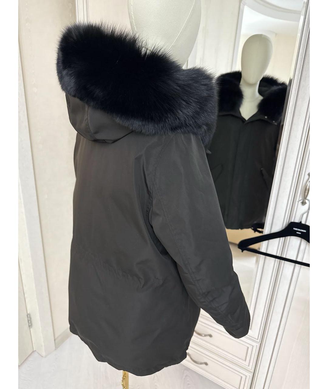 YVES SALOMON Черная полиэстеровая парка, фото 5