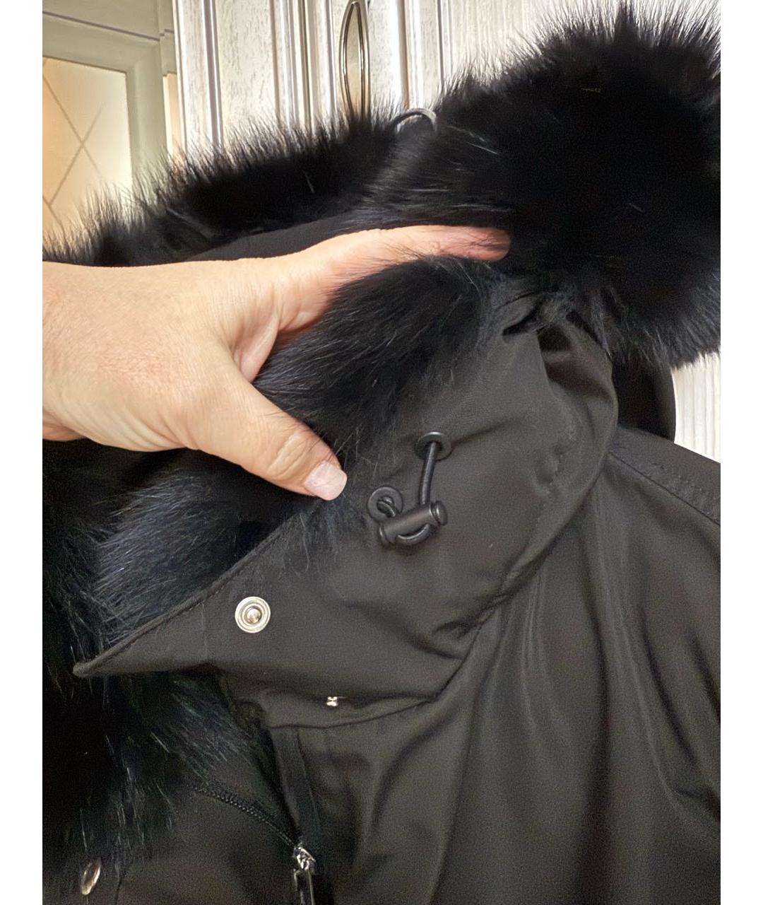 YVES SALOMON Черная полиэстеровая парка, фото 6