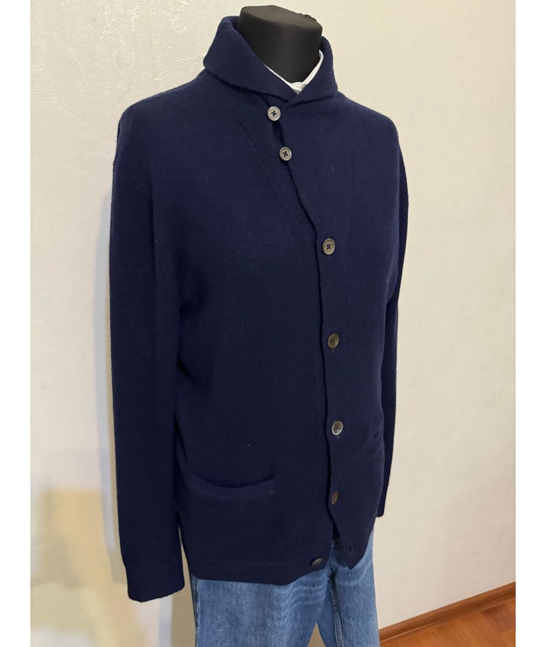 POLO RALPH LAUREN Темно-синий кашемировый кардиган, фото 6