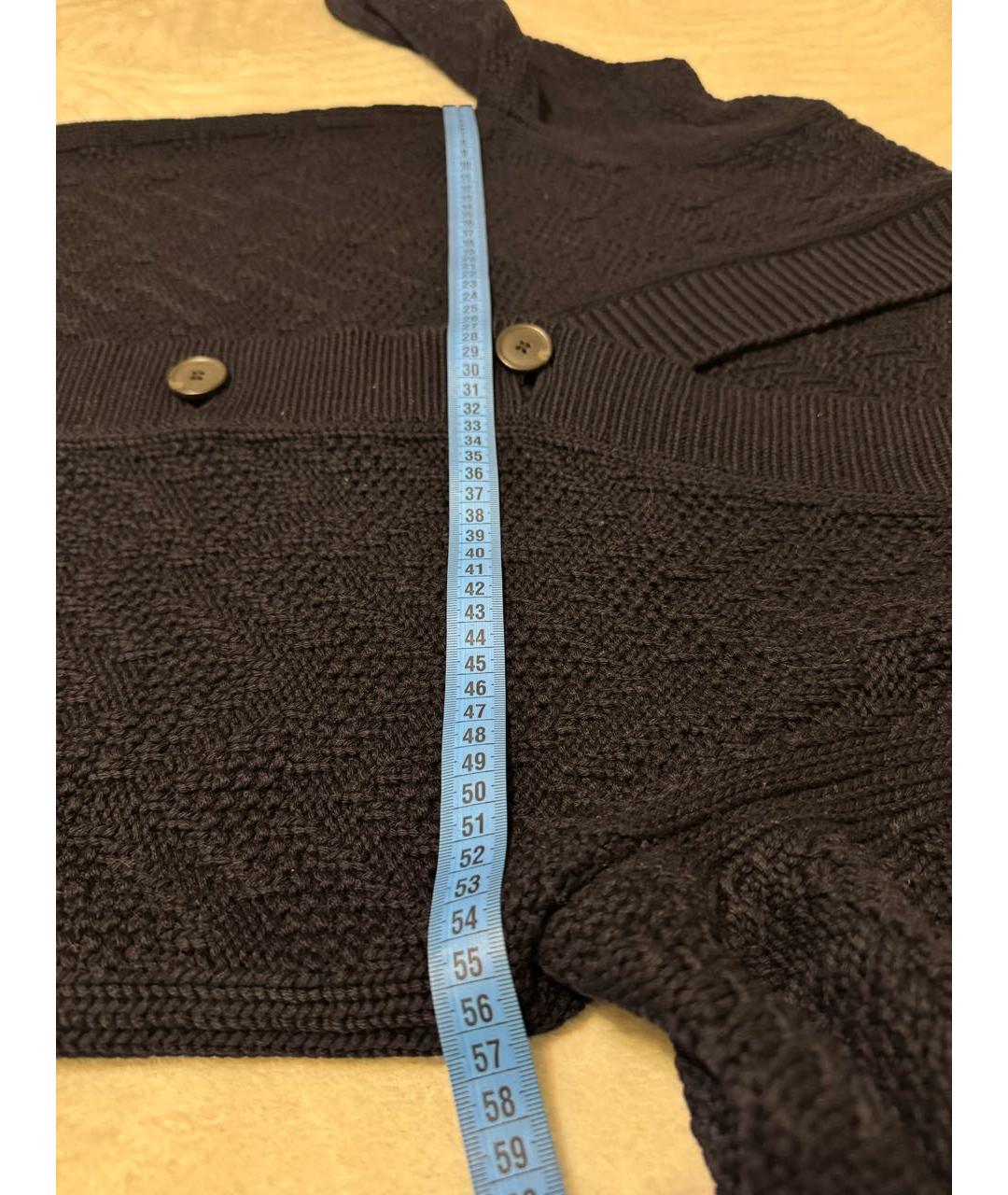 THEORY Темно-синий шерстяной кардиган, фото 7