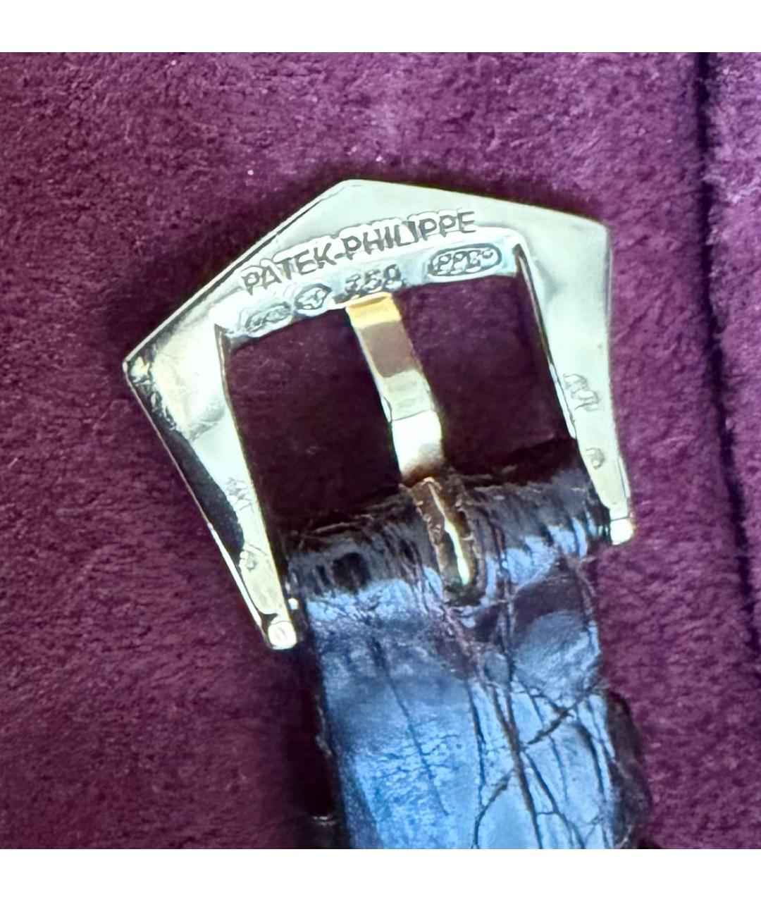 PATEK PHILIPPE Черные часы из желтого золота, фото 3