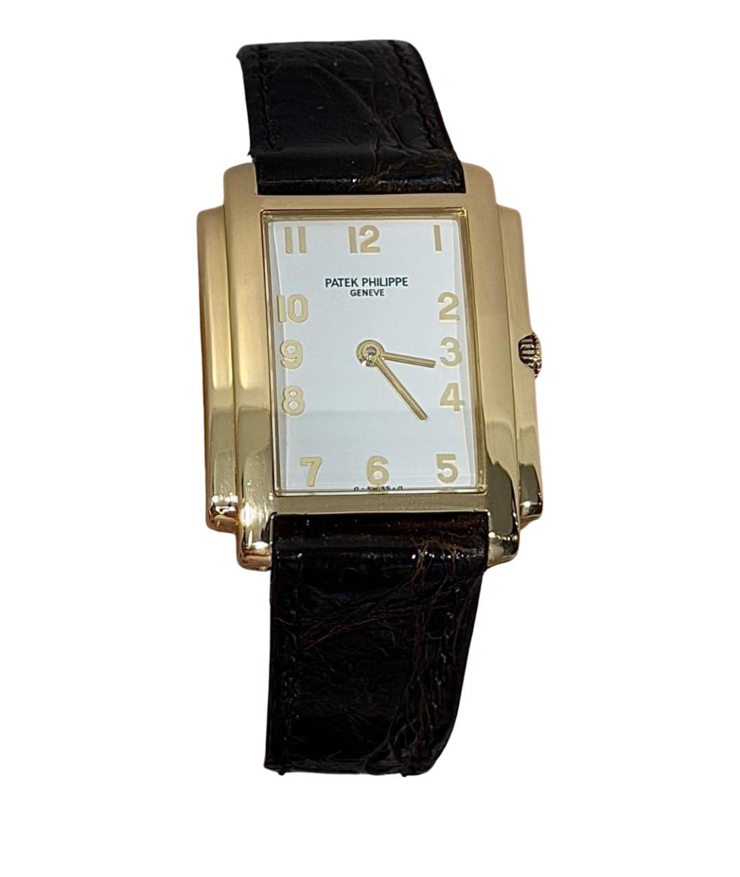 PATEK PHILIPPE Черные часы из желтого золота, фото 1