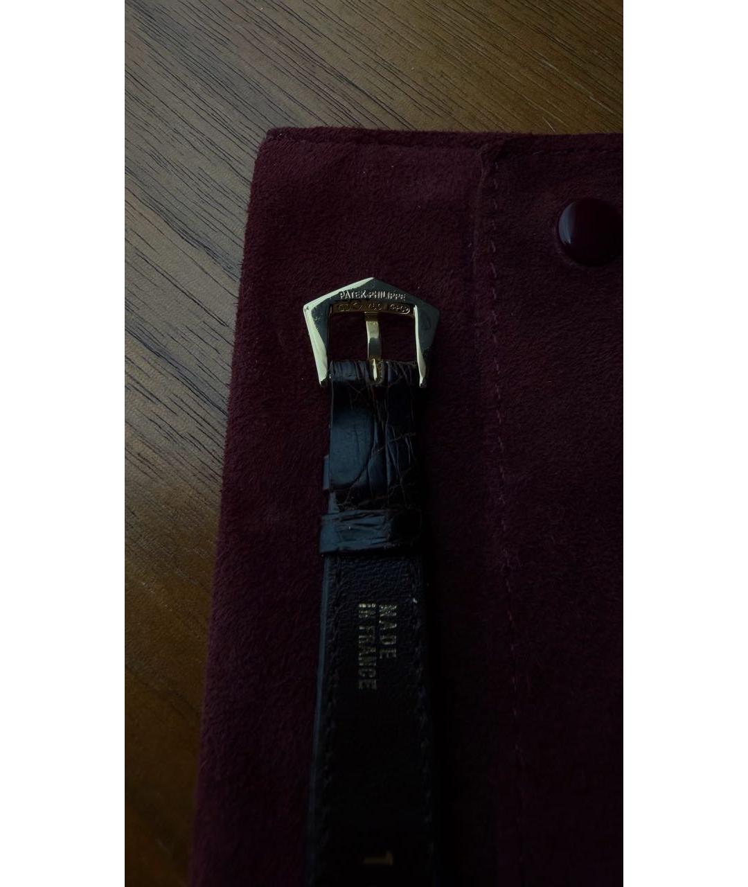 PATEK PHILIPPE Черные часы из желтого золота, фото 3