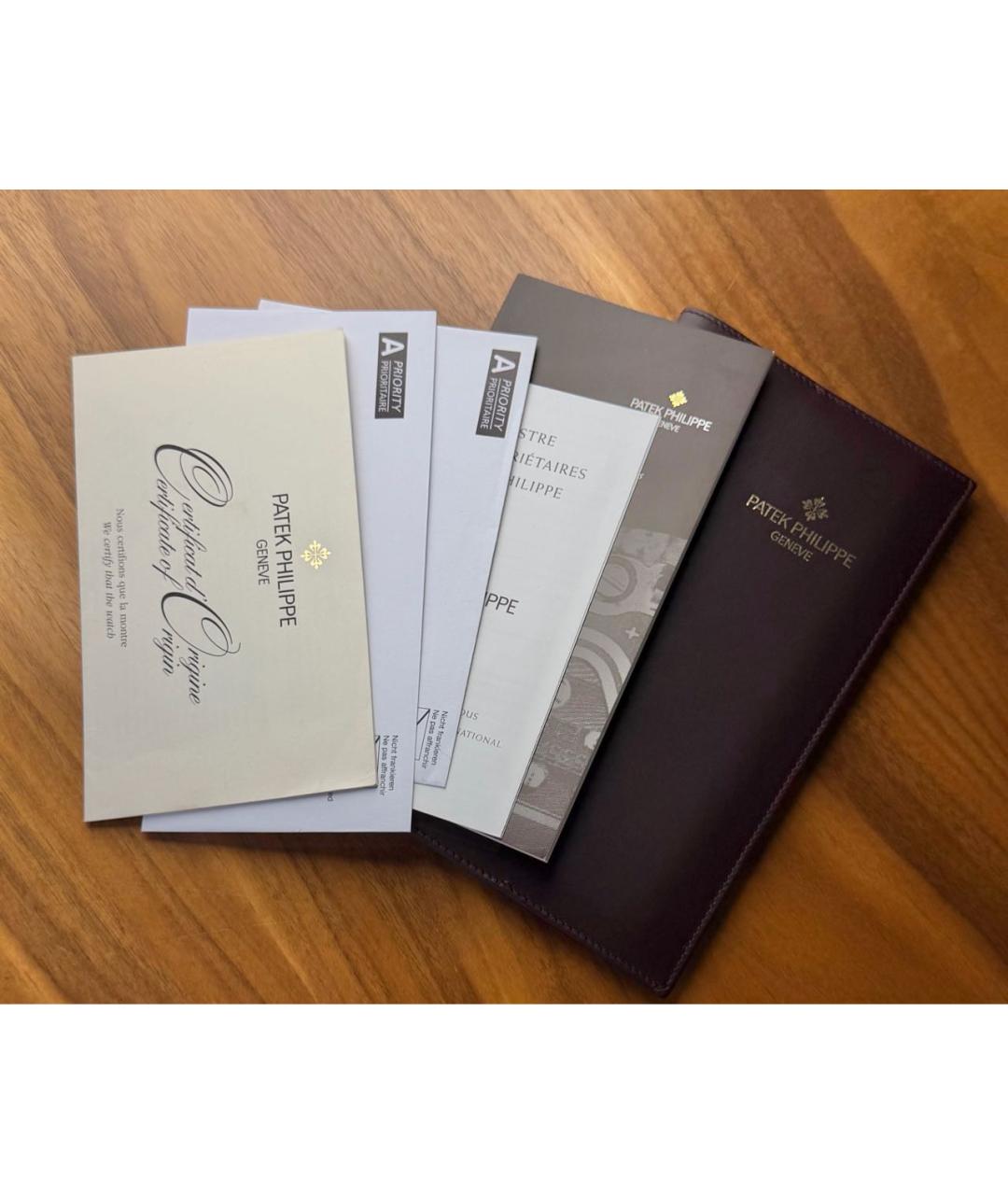 PATEK PHILIPPE Черные часы из желтого золота, фото 5