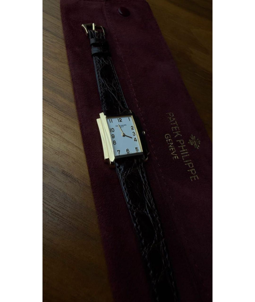 PATEK PHILIPPE Черные часы из желтого золота, фото 9