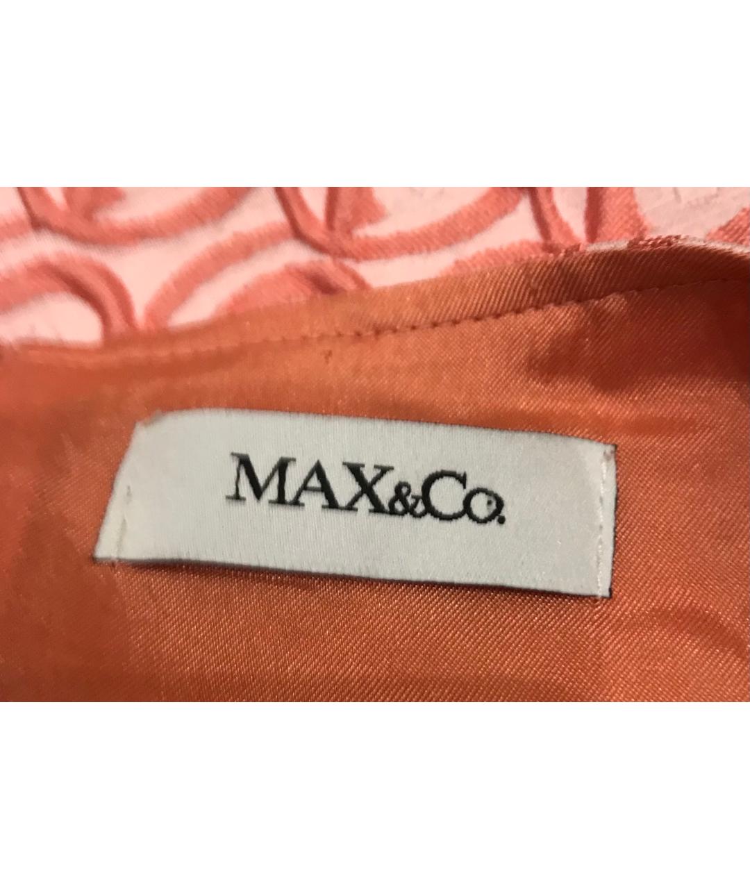 MAX&CO Розовое полиэстеровое коктейльное платье, фото 3