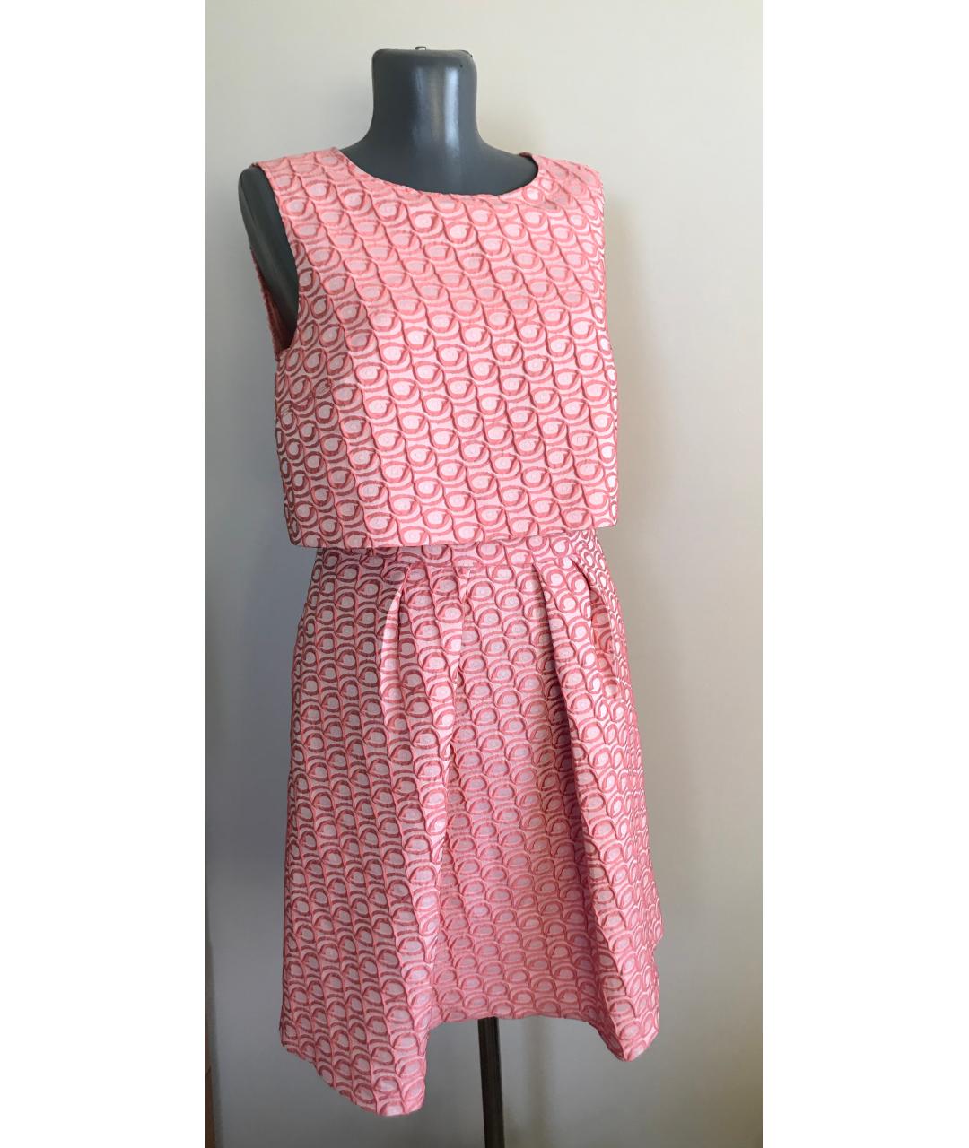 MAX&CO Розовое полиэстеровое коктейльное платье, фото 10