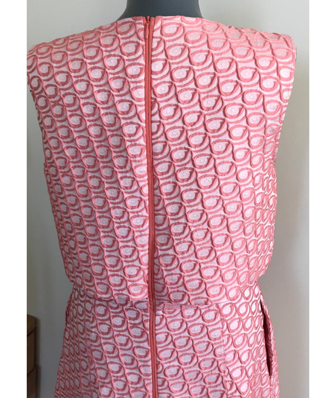 MAX&CO Розовое полиэстеровое коктейльное платье, фото 5