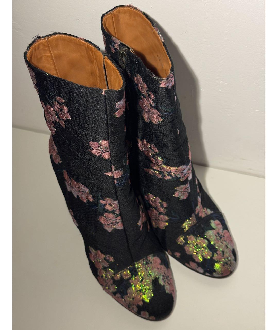 DRIES VAN NOTEN Мульти текстильные ботильоны, фото 5