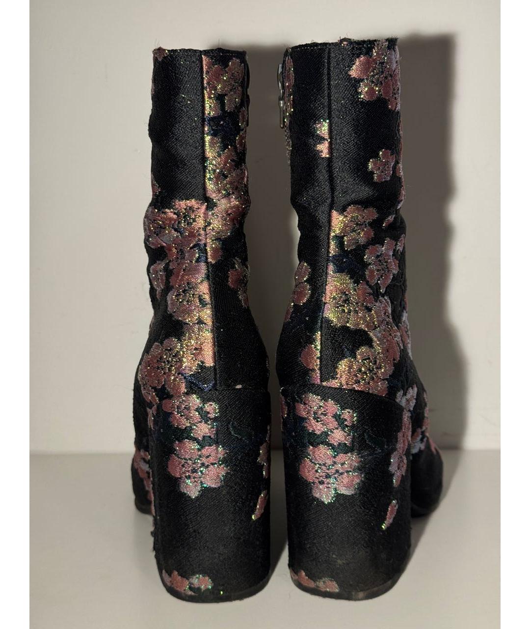 DRIES VAN NOTEN Мульти текстильные ботильоны, фото 4