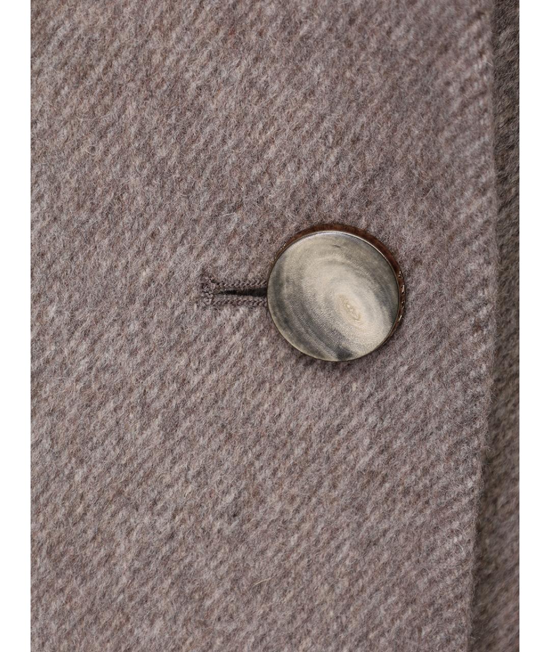 AGNONA Бежевое кашемировое пальто, фото 6
