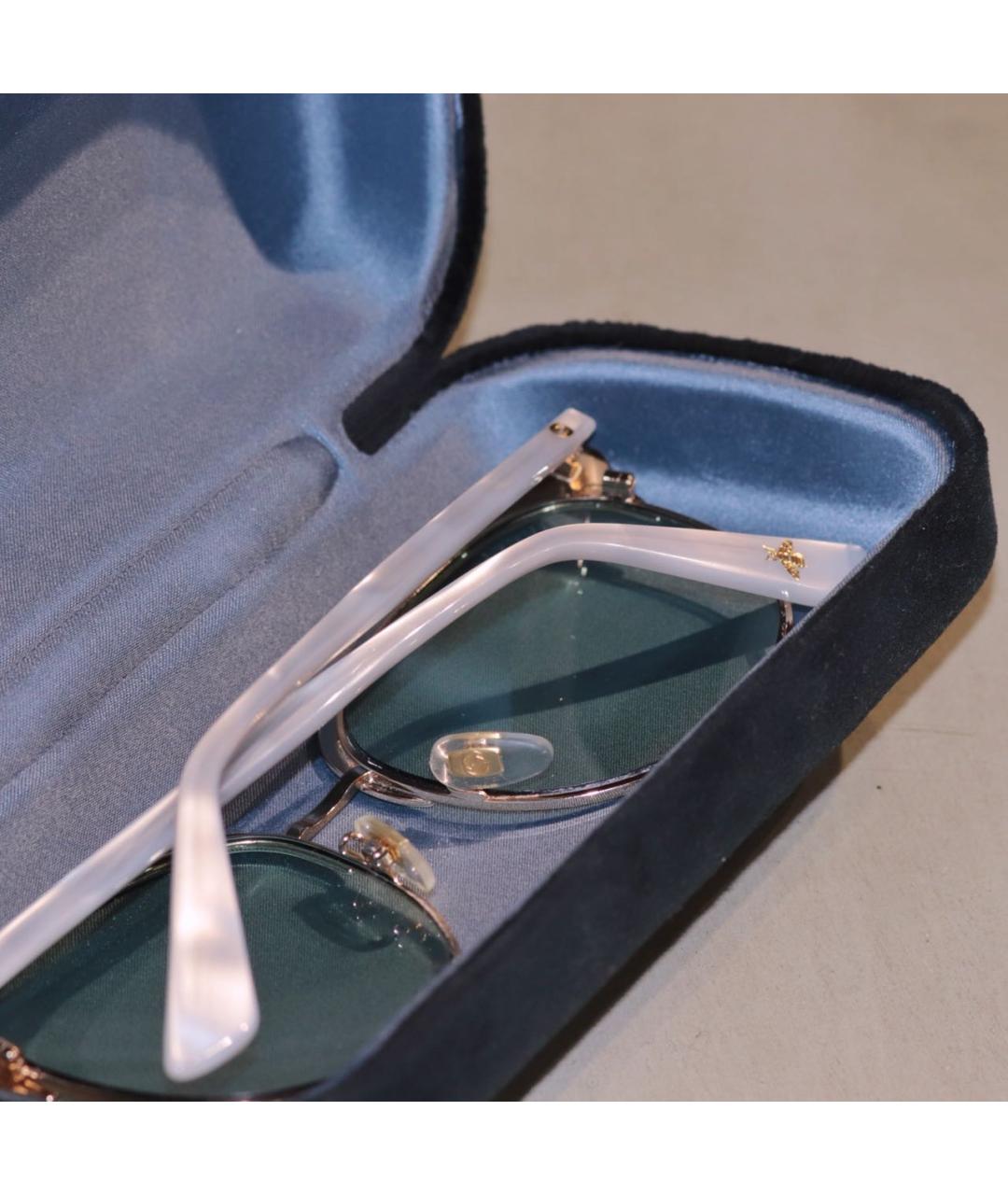 GUCCI Голубые пластиковые солнцезащитные очки, фото 6