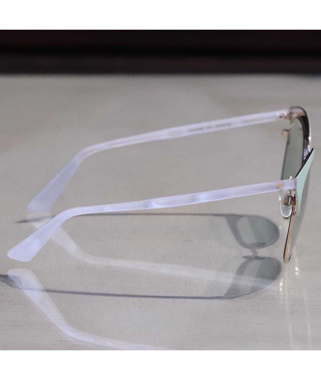 GUCCI Голубые пластиковые солнцезащитные очки, фото 3