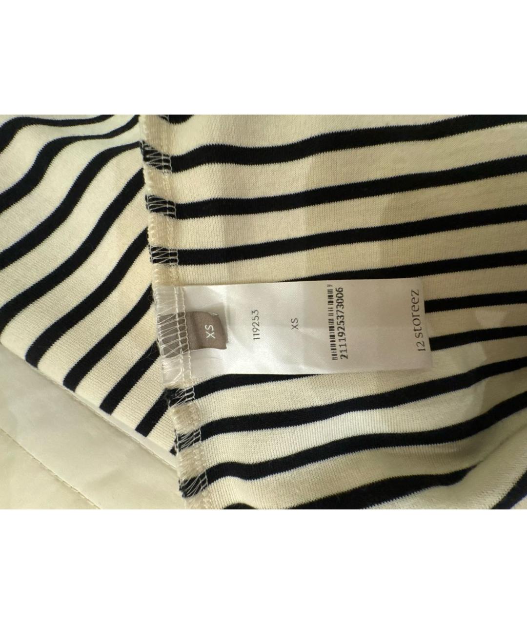 12 STOREEZ Белый хлопко-эластановый джемпер / свитер, фото 4