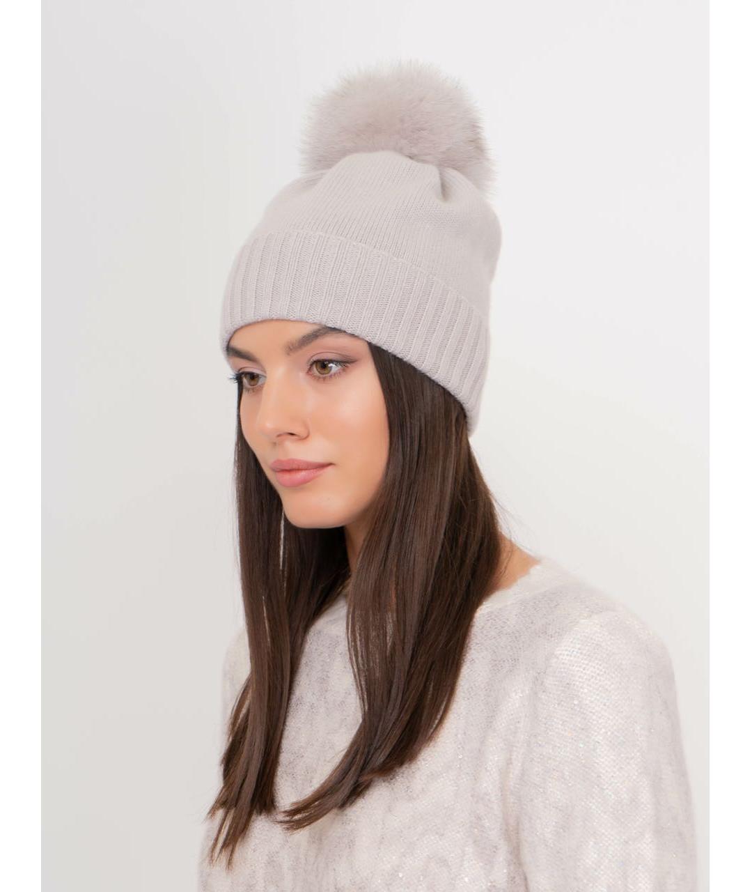 D.EXTERIOR Бежевая шерстяная шапка, фото 3